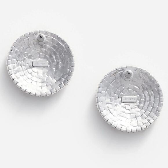 Self-Portrait Large Round Crystal Earrings - Picture 4 of 8